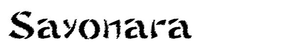 Sayonara font preview